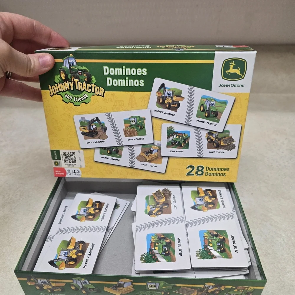 John‎ Deere Johnny Tractor and Friends Dominoes Matching Game 28 Pieces 41305